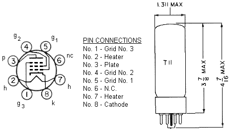 el34 vacuum tube specifications